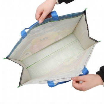 Non Woven Lamination Polypropylene Grocery Shopping Bag with zipper top